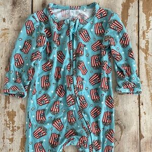 Little Pajama Co popcorn footed bamboo pajamas 12-18mo